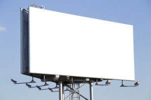 Blank billboard